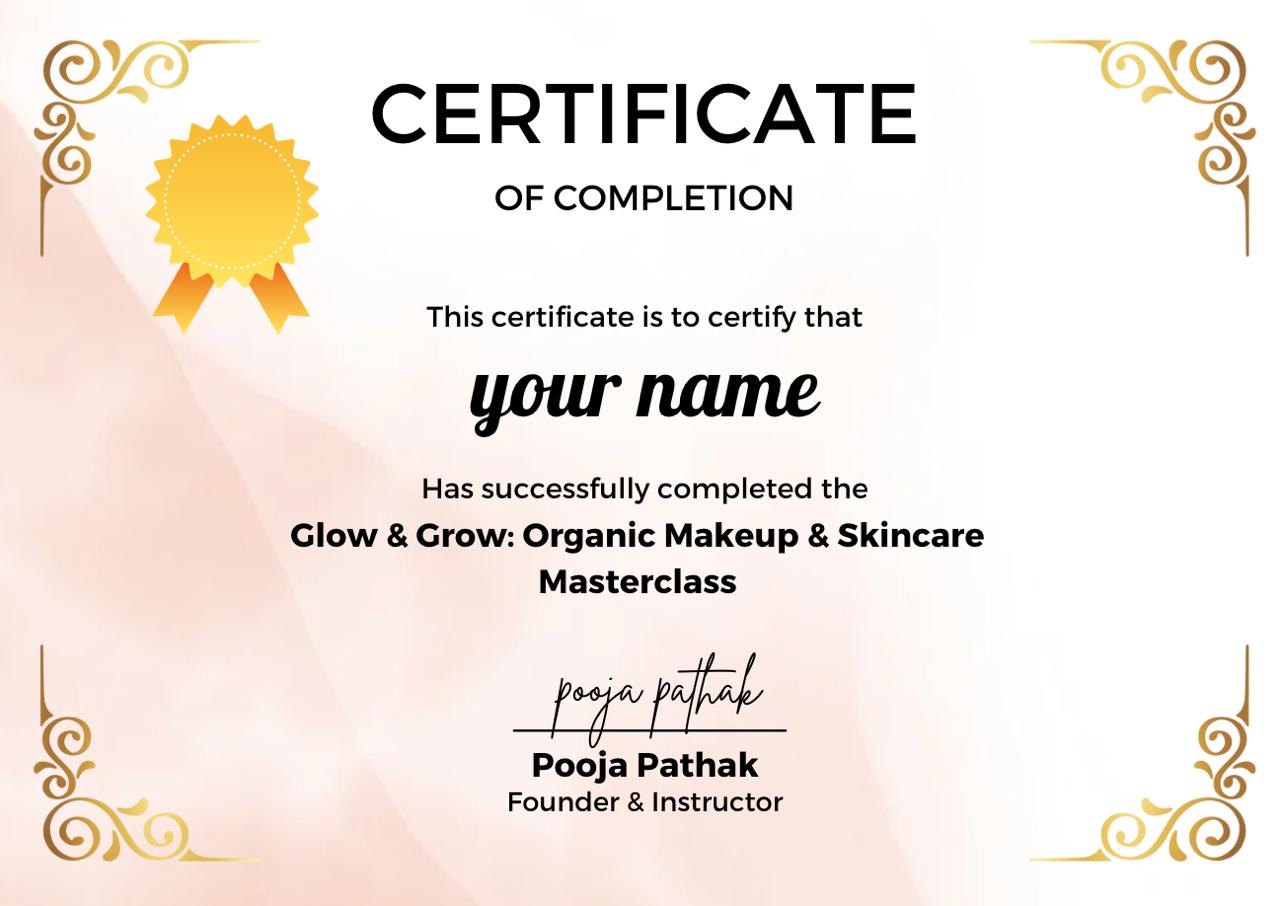 Certificate Preview